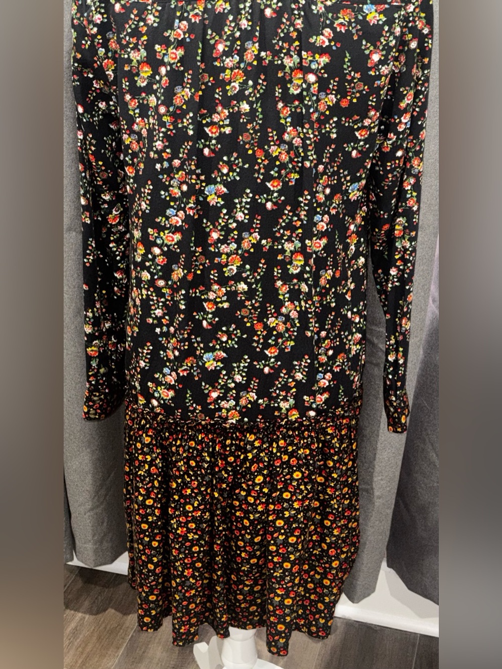 NWT Anthropologie Maeve Marlie Button Front Floral Tunic Dress Bohemian Size 4 - Picture 7 of 11